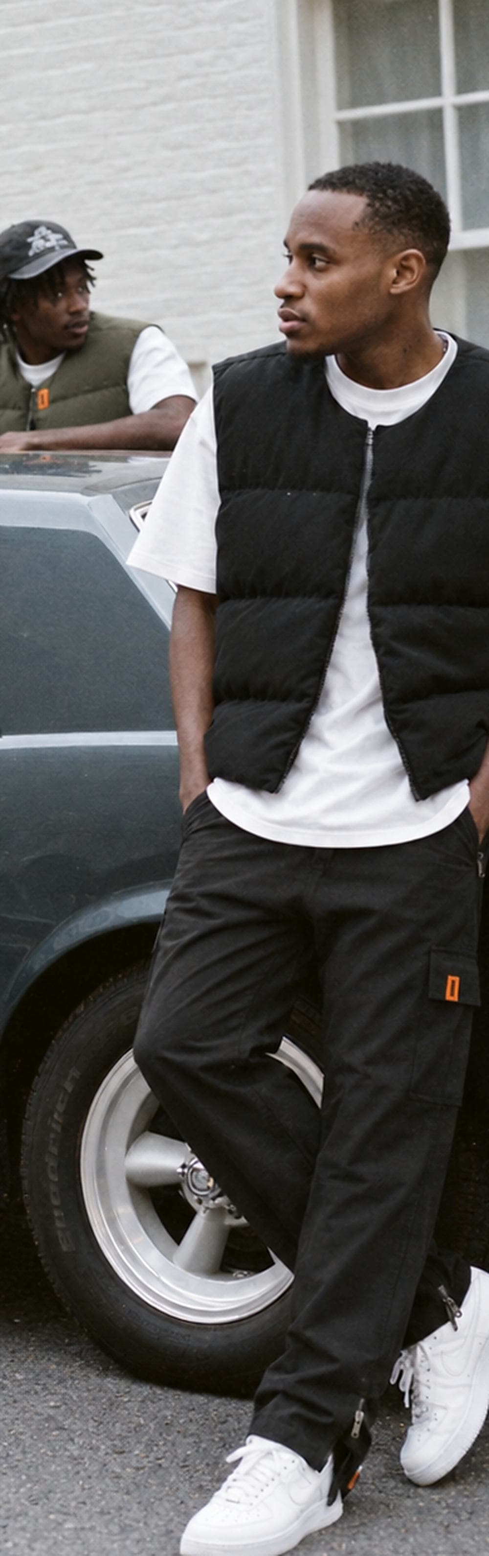 AJ Tech Puffer Vest, Black