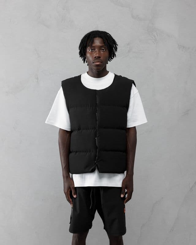 AJ Tech Puffer Vest, Black