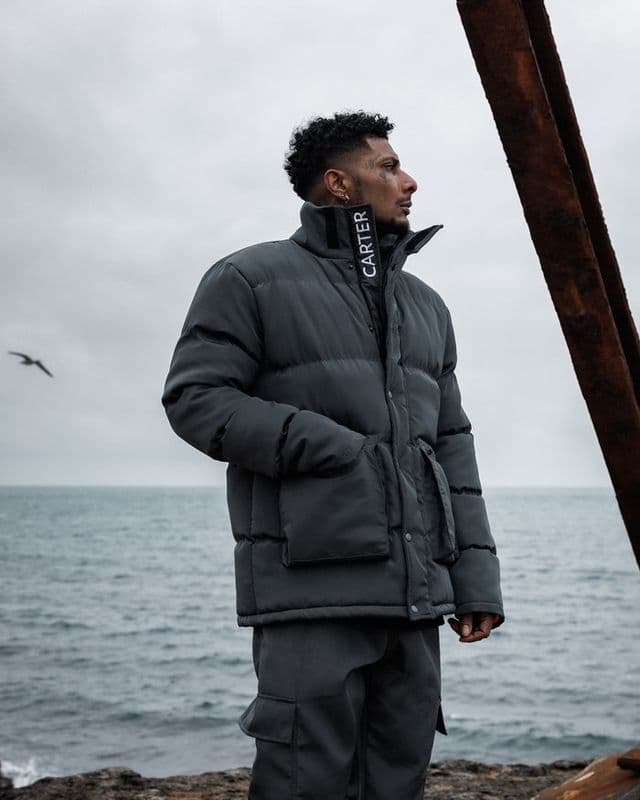 KOLD BREEZE Puffer Jacket, Shadow Grey