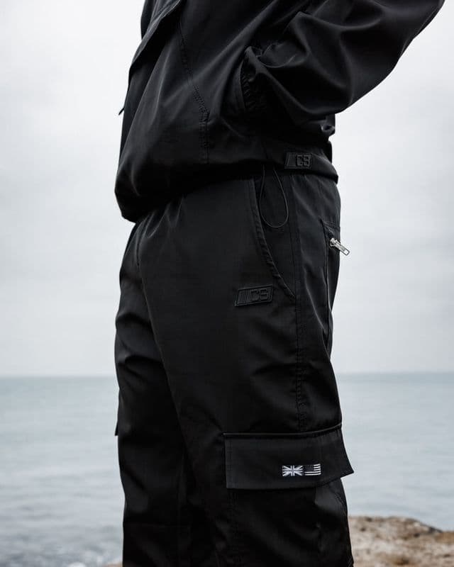 KOLD BREEZE Straight Leg Cargo Pant, Black